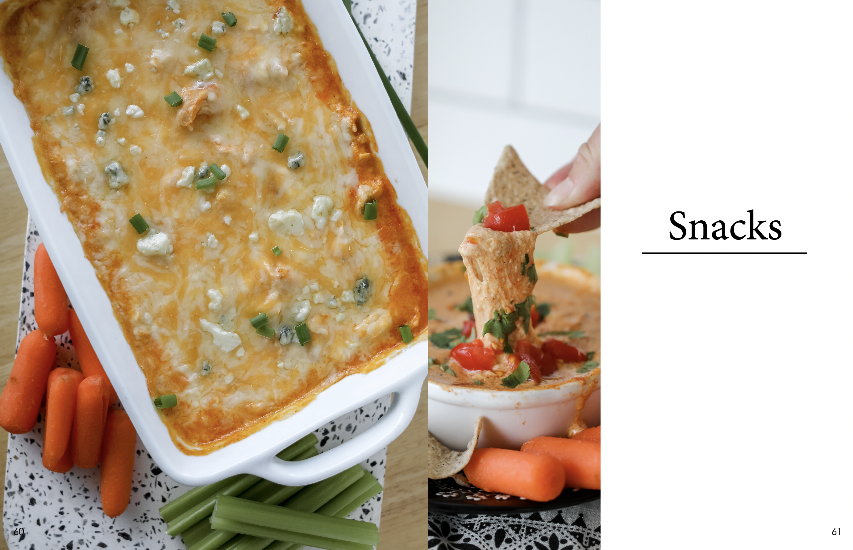 collage of high protein dips in the ebook